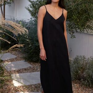 Jenni Kayne Black Maxi Slip Dress